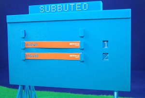 Subbuteo - Scoreboard: England 2 Belgium 1