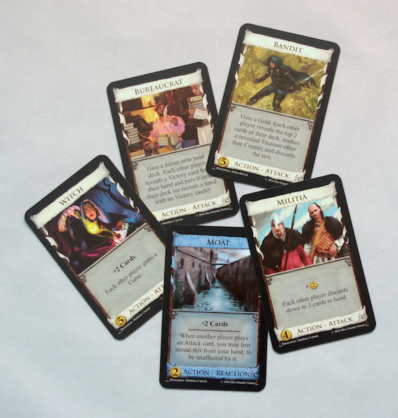 Dominion Second Edition - Attack and Reaction cards